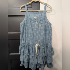 Double D Ranch Ruffled Denim Dress